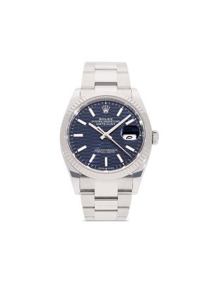 Rolex 2022 pre-owned Datejust 36mm - Blue