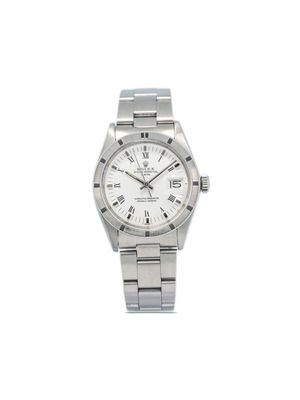 Rolex pre-owned Date 34mm - White