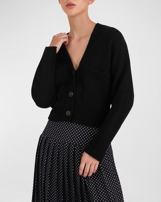 Rolland Cashmere Button-Down Cardigan