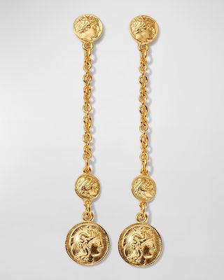 Roman Drop Chain Earrings