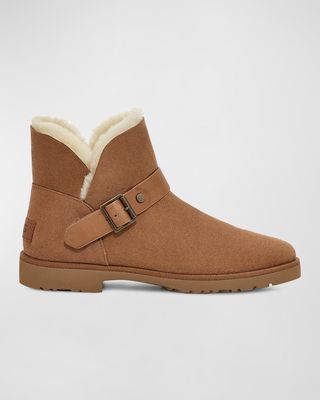 Romely Suede Buckle Classic Ankle Boots