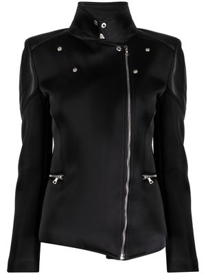 ROMEO HUNTE zip-up leather jacket - Black