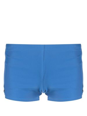 Ron Dorff contrasting pipe-trim swim shorts - Blue