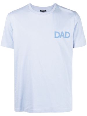 Ron Dorff embossed-Dad cotton T-shirt - Blue