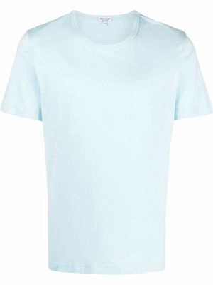 Ron Dorff eyelet-detail cotton T-shirt - Blue