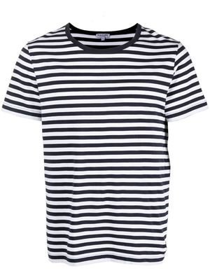 Ron Dorff Eyelet Edition stripe-print T-shirt - Blue