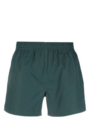 Ron Dorff piping-embellished exercise shorts - Green