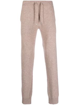 Ron Dorff ribbed-cuff cashmere lounge pants - Neutrals