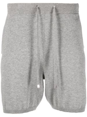 Ron Dorff ribbed-knit cotton-cashmere shorts - Grey
