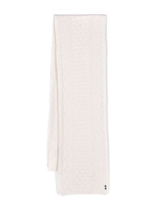 Ron Dorff Telemark cable-knit scarf - Neutrals