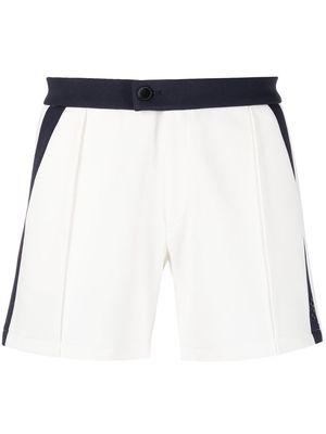 Ron Dorff two-tone piqué shorts - White