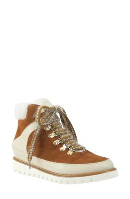 Ron White All Day Heels Nazara Water Resistant Shearling Lined Winter Boot in Cognac
