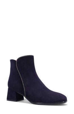 Ron White Janelle Water Resistant Bootie in French Navy Suede 