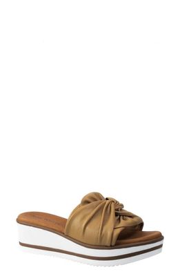 Ron White Priccila Water Resistant Wedge Sandal in Caramel