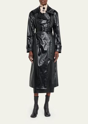 Ronas Double-Breasted Belted Trench Coat
