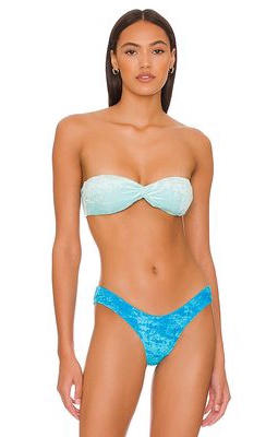 Ronny Kobo Electra Top in Baby Blue
