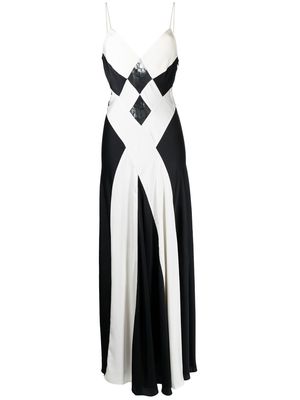 Ronny Kobo panelled lace-detail dress - Black