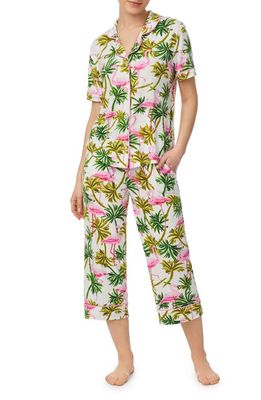 Room Service Pjs Crop Pajamas in Green Pt
