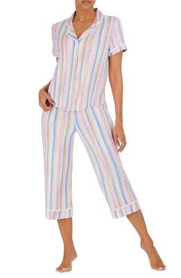 Room Service Pjs Crop Pajamas in Stripes