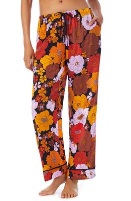 Room Service Pjs Pjs Pajama Pants in Black Ground/Multi Floral