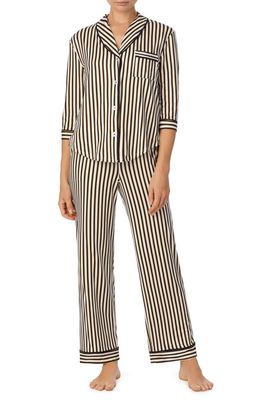 Room Service Pjs Print Pajamas in Stripes