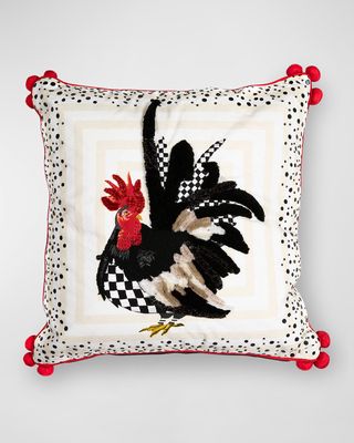 Rooster Cotton Pillow