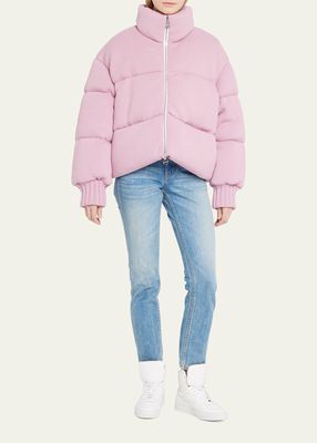 Rope-Knit Puffer Jacket
