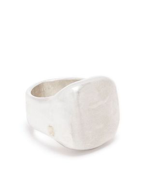 Rosa Maria signet-style ring - Silver