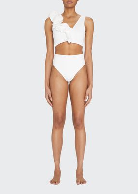 Rosa Puff Two-Piece Swimsuit