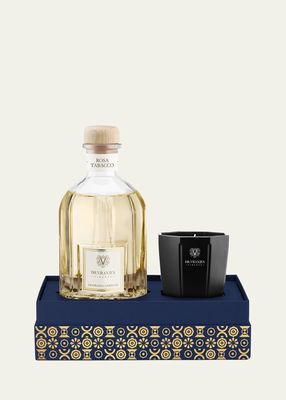Rosa Tabacco Diffuser and Onyx Candle Gift Set