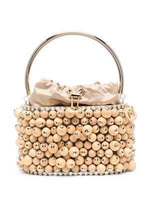 Rosantica bead-embellishment tote bag - Neutrals