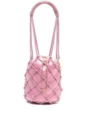 Rosantica Capri crystal-embellished bucket bag - Pink