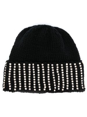 Rosantica crystal-embellished beanie hat - Black