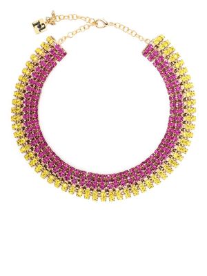 Rosantica crystal-embellished necklace - Pink