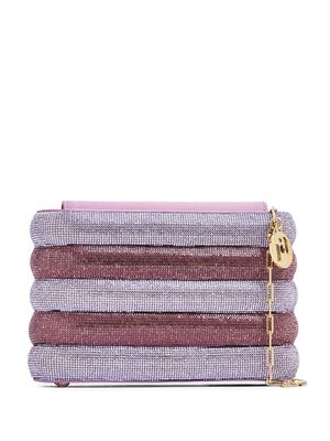 Rosantica Favilla crystal-embellished clutch bag - Purple