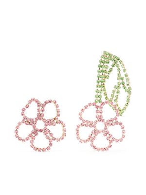 Rosantica floral drop earrings - Green