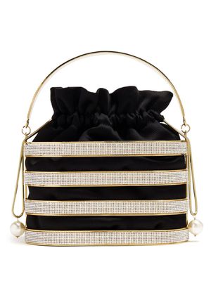 Rosantica Holli Astoria crystal-embellished shoulder bag - Black
