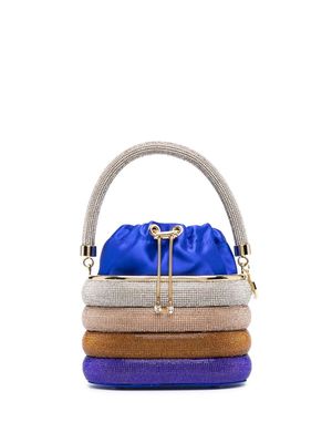Rosantica Holli Favilla rhinestone-embellished tote bag - Blue