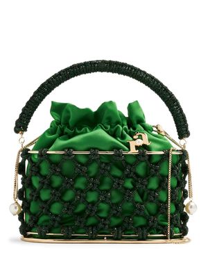 Rosantica Holli Nodi crystal-embellished bag - Green