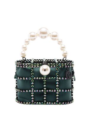 Rosantica Holli pearl-handle tote bag - Green