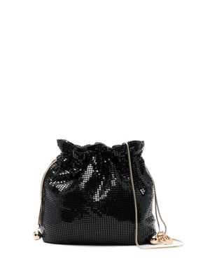 Rosantica mesh drawstring-fastening shoulder bag - Black