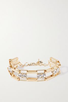 Rosantica - Petra Gold-tone Crystal Bracelet - one size
