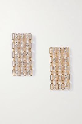 Rosantica - Petra Gold-tone Crystal Earrings - one size