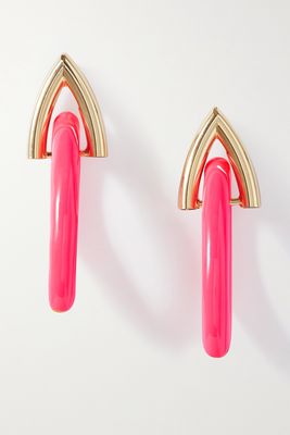 Rosantica - Pop Gold-tone And Enamel Earrings - one size