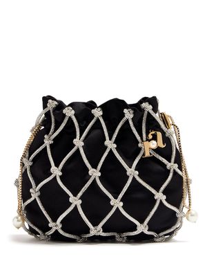 Rosantica Selene Capri velvet shoulder bag - Black