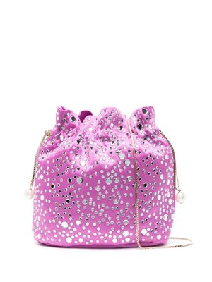 Rosantica Selene Illusione embellished bucket bag - Pink