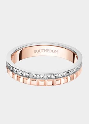 Rose Gold and White Gold Quatre Diamond Ring