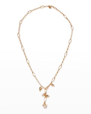 Rose Gold Mikado Necklace with Brilliant-Cut Diamonds