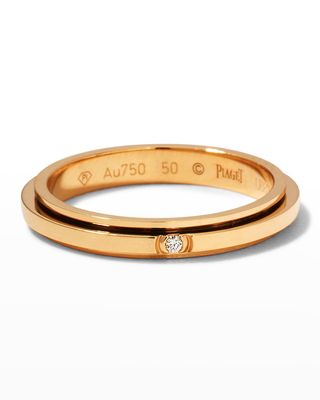 Rose Gold Possession 1-Diamond 2.8mm Ring, Size 50