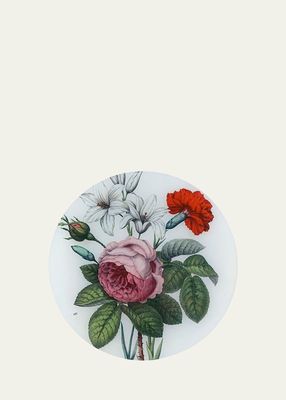 Rose Lily Carnation 11.5" Decorative Plate